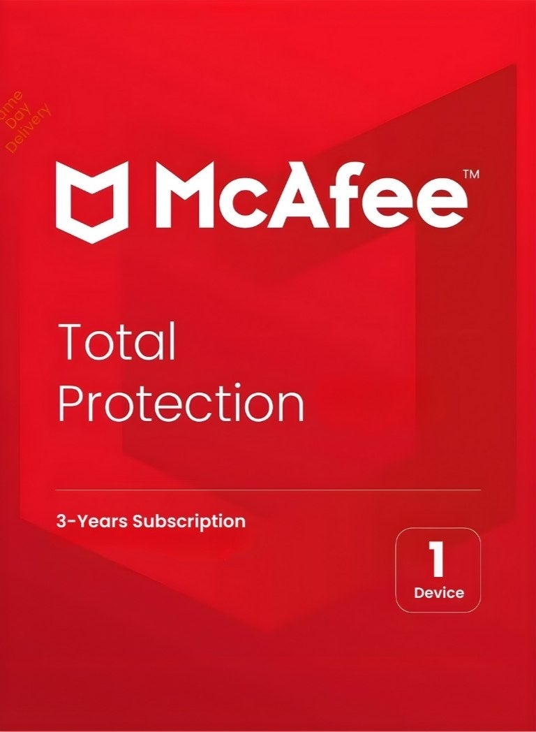 McAfee Total Protection | 1 Device 3 Years | Digital License | SAME DAY DELIVERY
